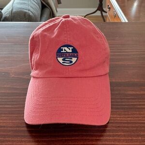 North Sails Red/pink baseball cap with Blue Logo